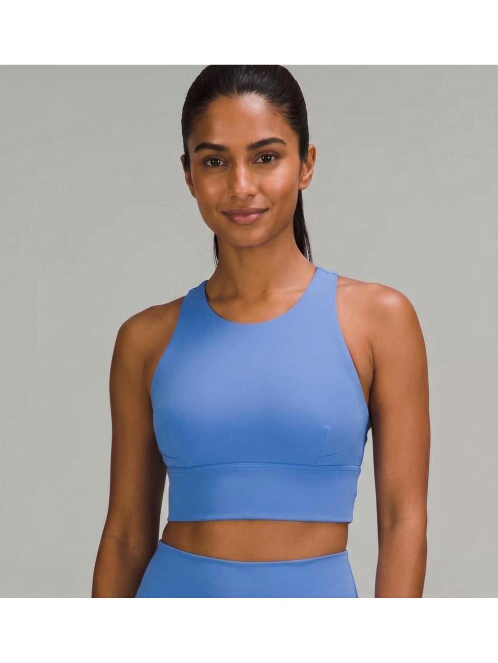 Lululemon Wunder Train Longline High-Neck Bra – Wild Indigo